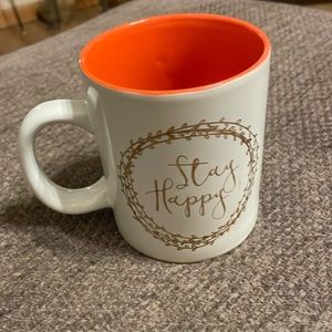 Love your mug , with saying stay Happy, 16 oz, NEW